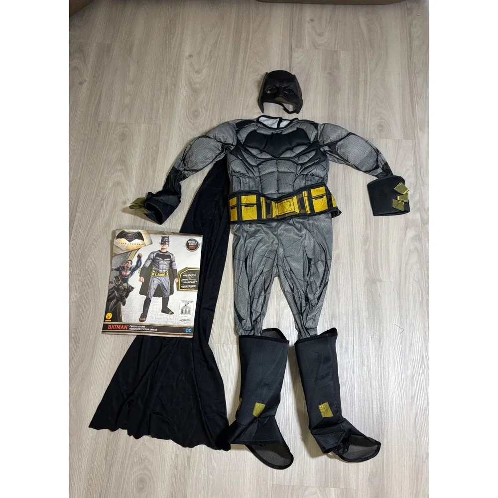 Batman Child Costume DC Comics Medium 8-10 Muscle Chest Halloween Superhero